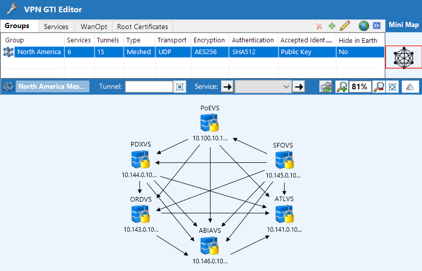 Barracuda CloudGen Firewall VPN editor